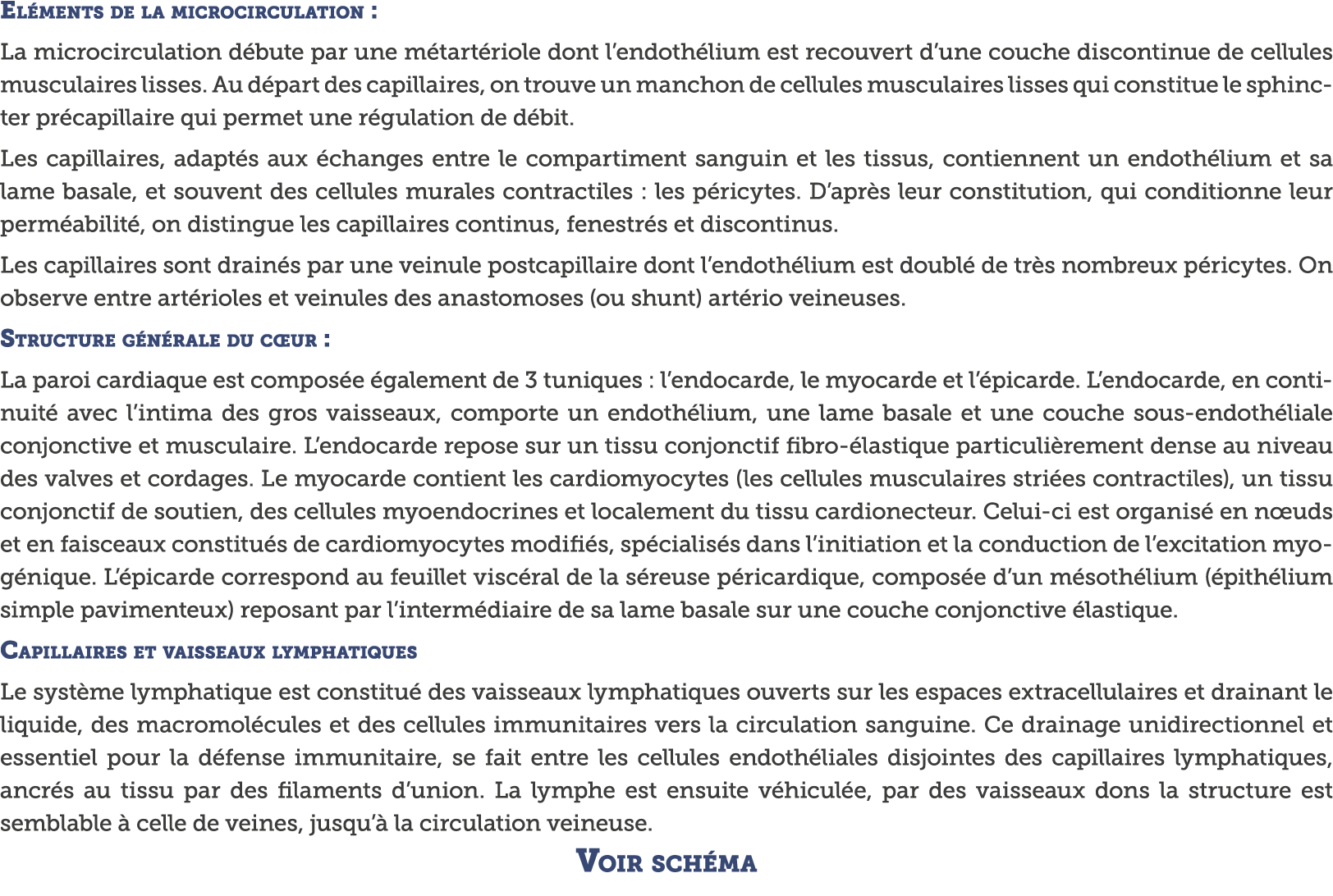 El ments de la microcirculation : La microcirculation d bute par une m tart riole dont l endoth lium est recouvert d    